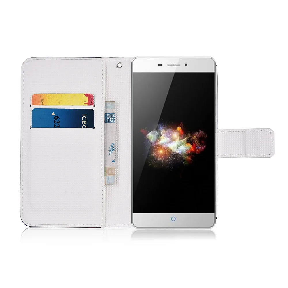 Мультяшный чехол-кошелек для ZTE V5 pro (N939St 3) Модный чехол-книжка из искусственной