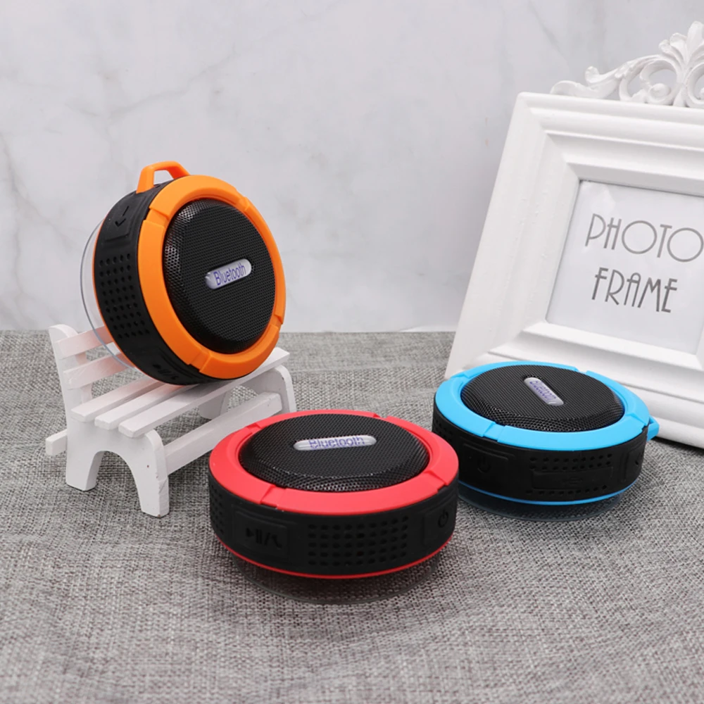 Портативный мини динамик на присоске водонепроницаемая уличная Bluetooth колонка