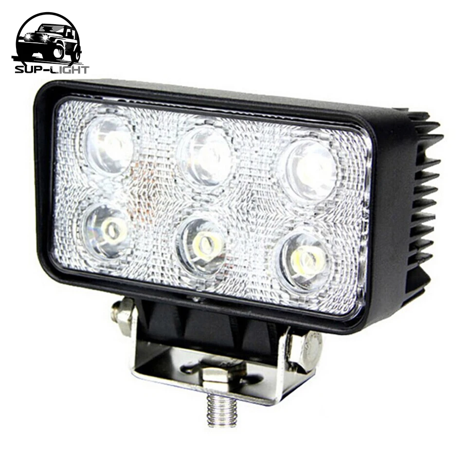 Квадратная светодиодсветильник противотуманная фара 1 шт. 4 5 дюйма 12 В 24 18 Вт 6 к с