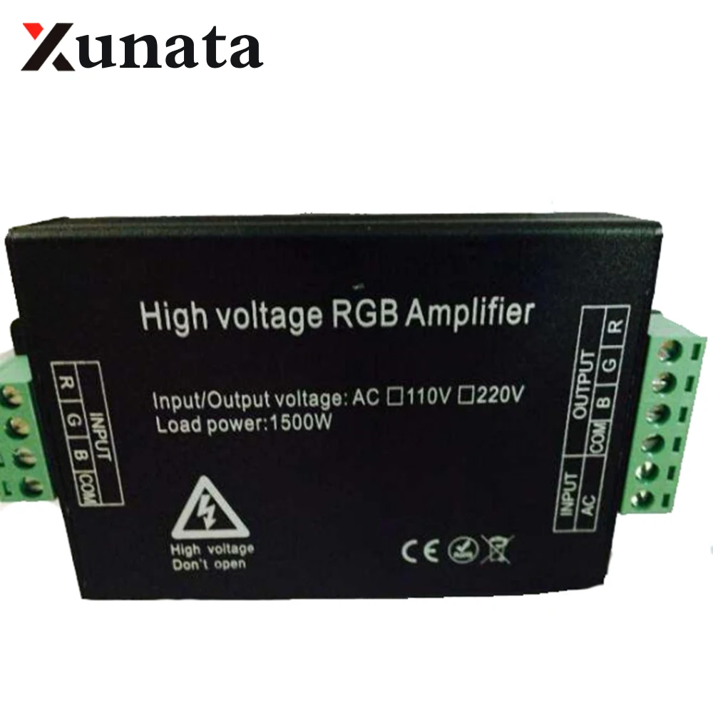 

110V 220V 1500W led RGB Усилитель сигнала репитер, бесплатная доставка