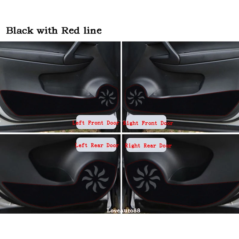 

Car Leather Door Protection Pad Anti-kick dirty Pad Mat For Nissan X-Trail Xtrail T32 2020 2019 2018 2017 2016 2015 2014