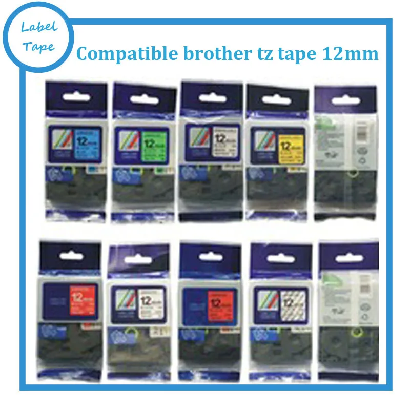 

5pcs Free shipping mixed TZ tape offered TZe 231 TZ-431,TZ-531,TZ131,TZ 631,TZe 12mm label tape for p touch pt-d200