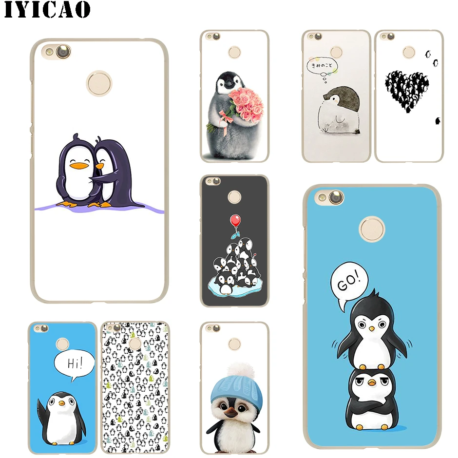Жесткий чехол IYICAO Penguin для Redmi 8A 6A 4A S2 Note 7 3 4 4X 6 5 Pro 5A Prime Plus Go|Чехлы-накладки| |