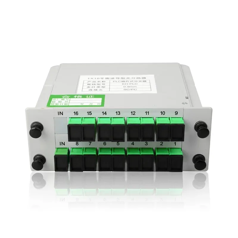 Бесплатная доставка 1x16 LGX коробка Кассетная карта вставка SC/APC ПЛК сплиттер
