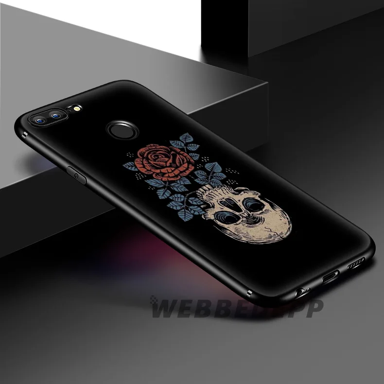 WEBBEDEPP Move Space Skull Girl Мягкий силиконовый чехол для Huawei Honor Mate 20 10 8X 8C 8 6A 7A 7X 7C Lite Pro TPU |