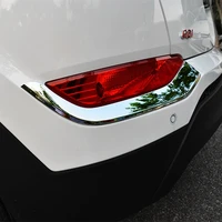 car abs chrome rear fog light lamp trims cover sticker for hyundai tucson 2015 2016 2017 2018 accessories car styling
