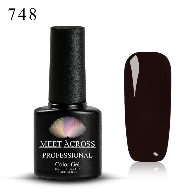 W2296 Meet Across 7 мл Лак для ногтей цветной УФ Гель-лак Vernis Полупостоянный Гибридный гвоздь Искусство Маникюр чистый цвет 148 цветов - Цвет: W2296