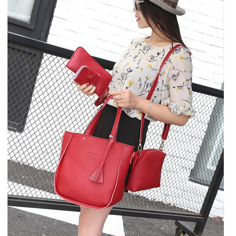 Женские сумки четыре набора сумок через плечо женские taschen bolsa masculina sac femme main torebka