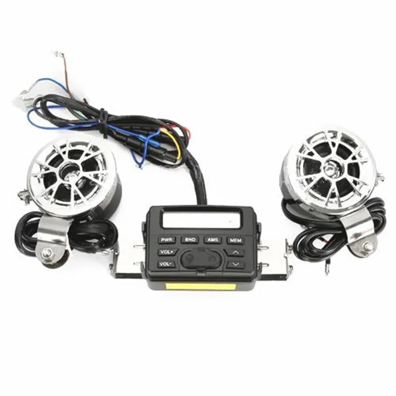 Мотоцикл Руль аудио система стерео усилитель динамик FM радио Скутер ATV для Yamaha