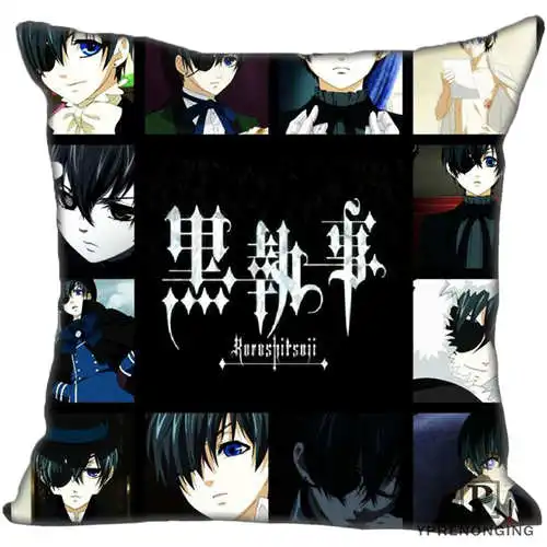 Pillowcase Лучший пользовательский черный-Батлер(1)@ Подушка Чехол Спальня дома квадратная Наволочка на молнии(с одной стороны)#190404-01-77 - Цвет: Pillowcase