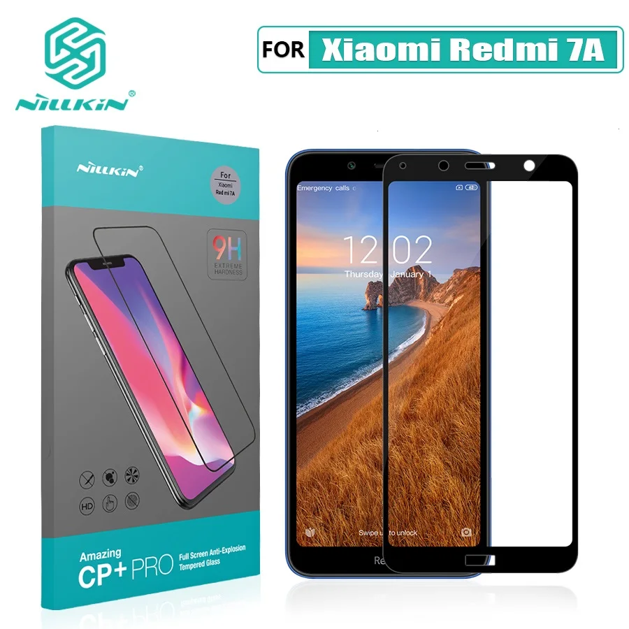 Защитное стекло для экрана NILLKIN Amazing H/CP + 9H 0 3 мм закаленное xiaomi Redmi 7A 2.5D 5 45