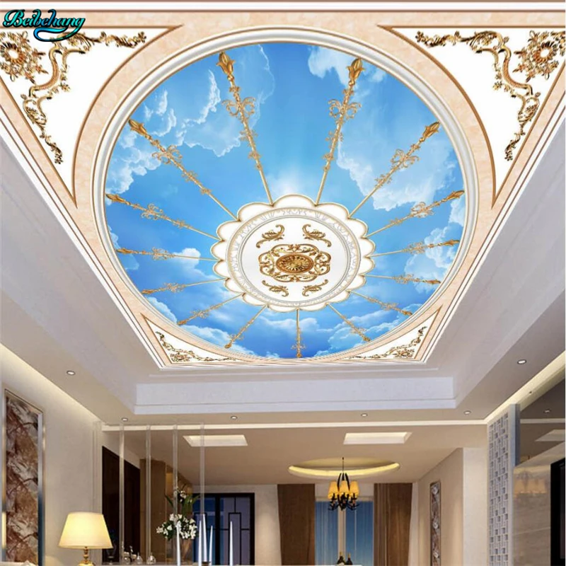 Большой размер обои на заказ HD Красивые американские континентальные узоры небо