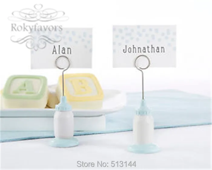 Бесплатная доставка 24 шт x Синий/Розовый Смола детская бутылка место держатель