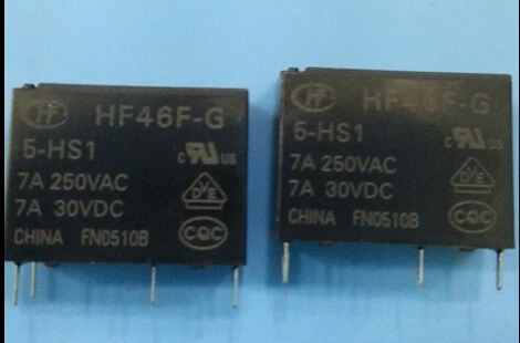 

HOT NEW HF46F-G-5-HS1 HF46F-G-5-HS1-5VDC HF46F-G 5-HS1 5VDC HF46F-G 5-HS1-5VDC 5V 7A 250VAC relay DIP4