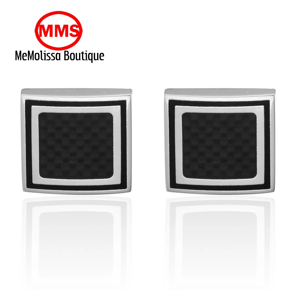 Memolissa модные Для мужчин запонки мужской Французский рубашка из углеродного