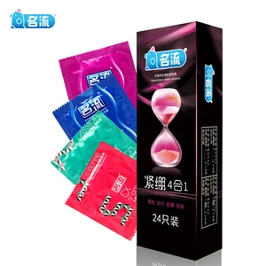 Mingliu 24 шт. смешанного типа супер плотно прилегающие презервативы точки ребристые стимуляция точки G рукав для пениса супер тонкие мужские контрацептивы