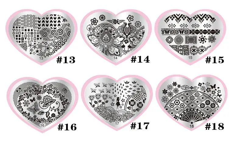 Штампованные пластины для ногтей 3d шаблоны дизайна трафареты маникюра | Красота