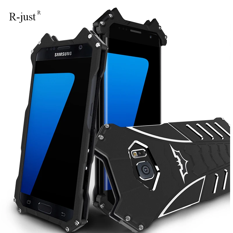 For SAMSUNG Galaxy S7 Edge Case Original Simon Thor Series IRON MAN Batman Metal Aluminum Shell Cover Luxury Duty Phone R-just |