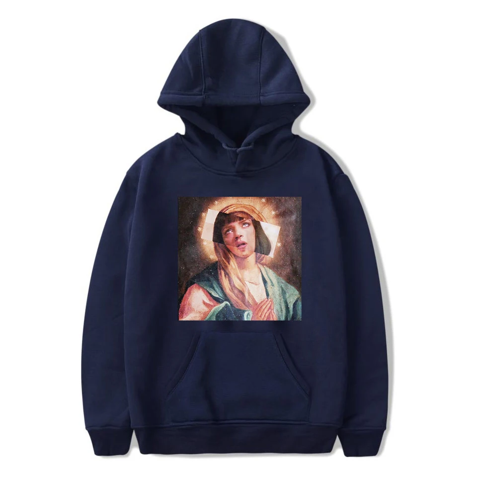 Virgin Mary/мужские забавные толстовки с капюшоном из целлюлозы, толстовки в стиле хип-хоп, уличная одежда для мужчин, свитшоты Mary, толстовки больших размеров