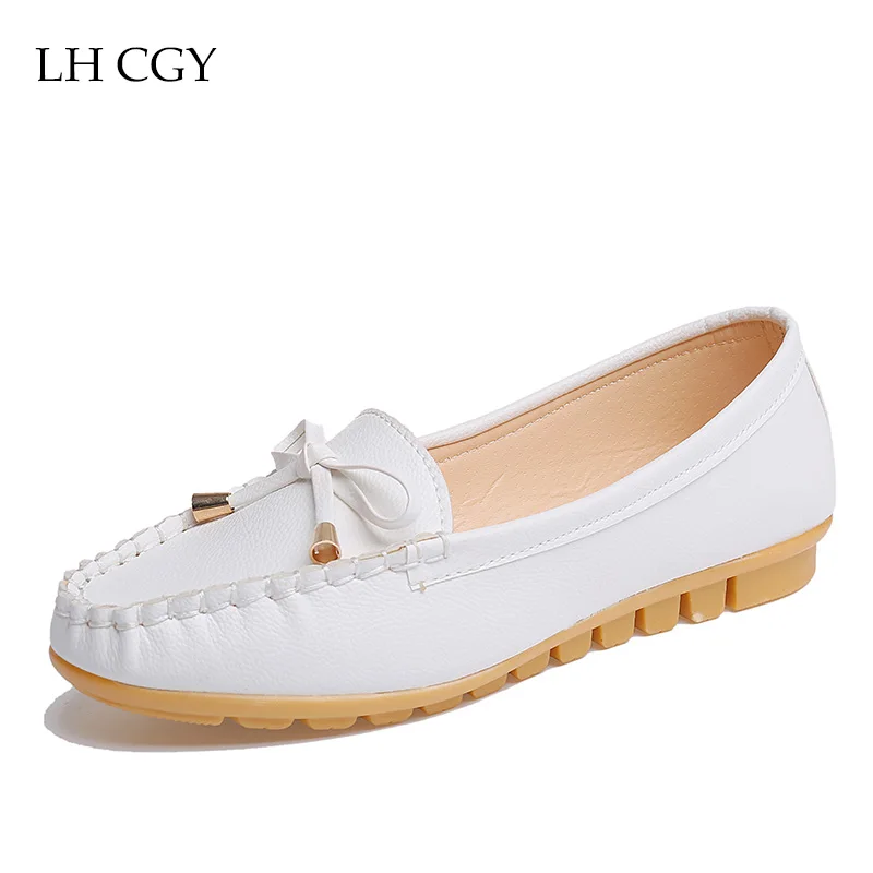 Туфли на плоской подошве женские туфли без шнуровки с бантом белые Espadrilles sapato