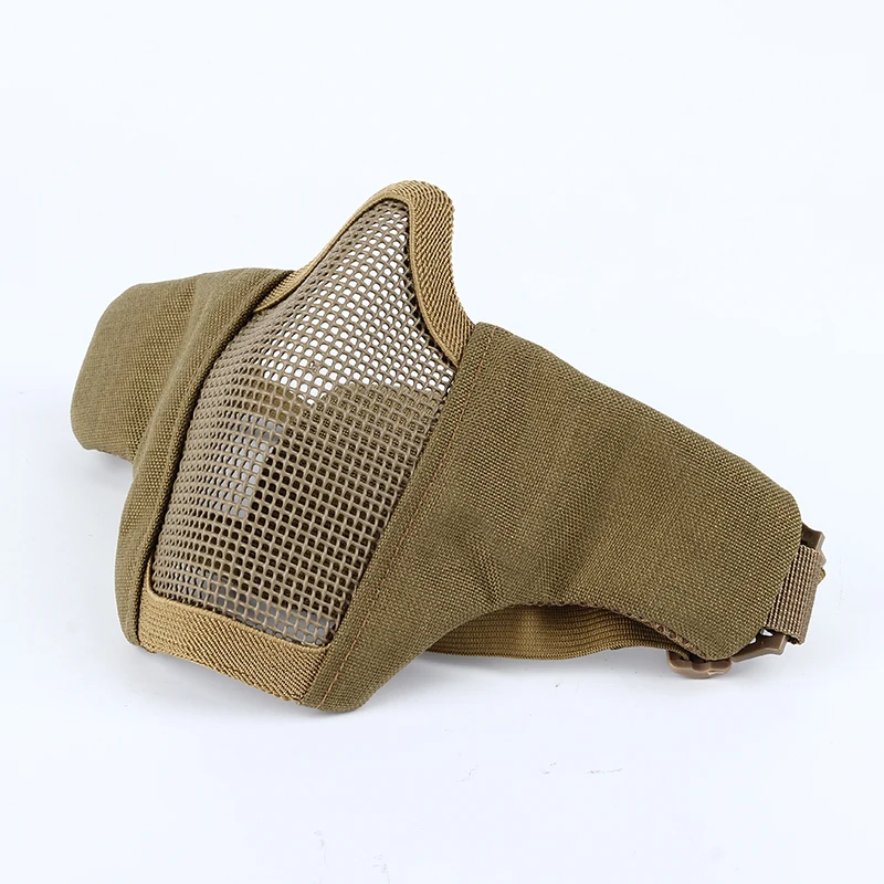 Тактический Стальная проволока полумаска Половина Нижней Части Уход за кожей