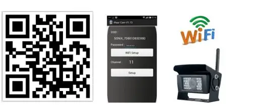 Iphone Android телефон wifi камера для грузовика/автобуса заднего вида мониторинга с 28LED ночного видения водонепроницаемый 120 градусов Cam