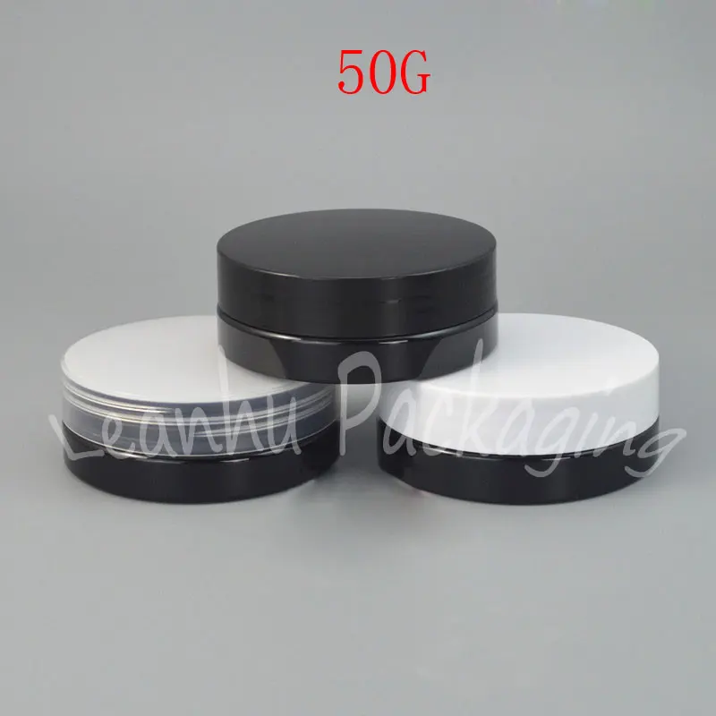 30G Brown Plastic Cream Jar , 30CC Mask / Eye Cream Plastic Jar , Empty Cosmetic Container , Makeup Sub-bottling