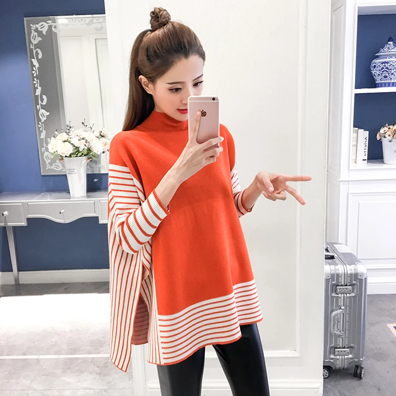 

Sweaters woman new relaxed autumn coat batwing sleeve casual loose sweater knitwear plus size lady girl clothes knit pullover