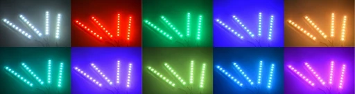 Универсальный автомобильный атмосферный свет RGB 9 светодиодный одов
