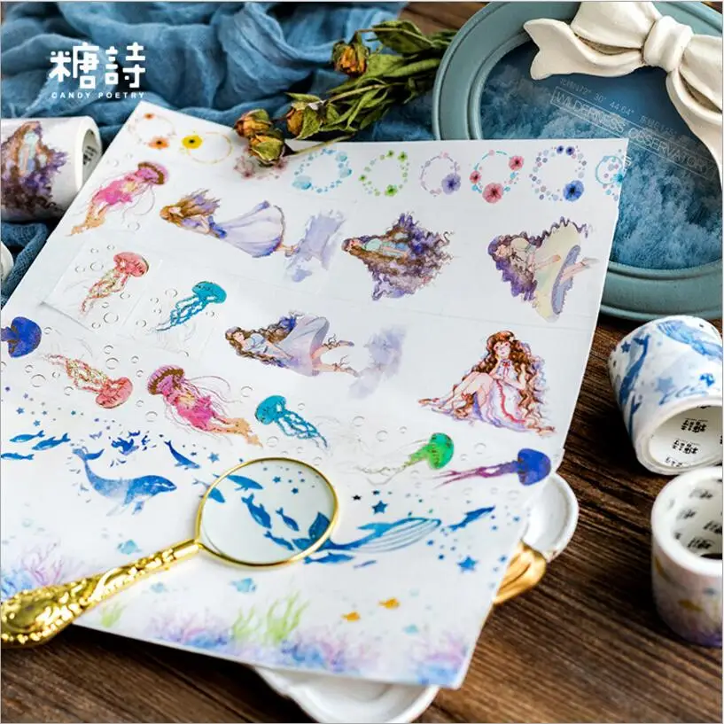 Дочь моря серии лента для декорации washi DIY планировщик скрапбукинга дневник