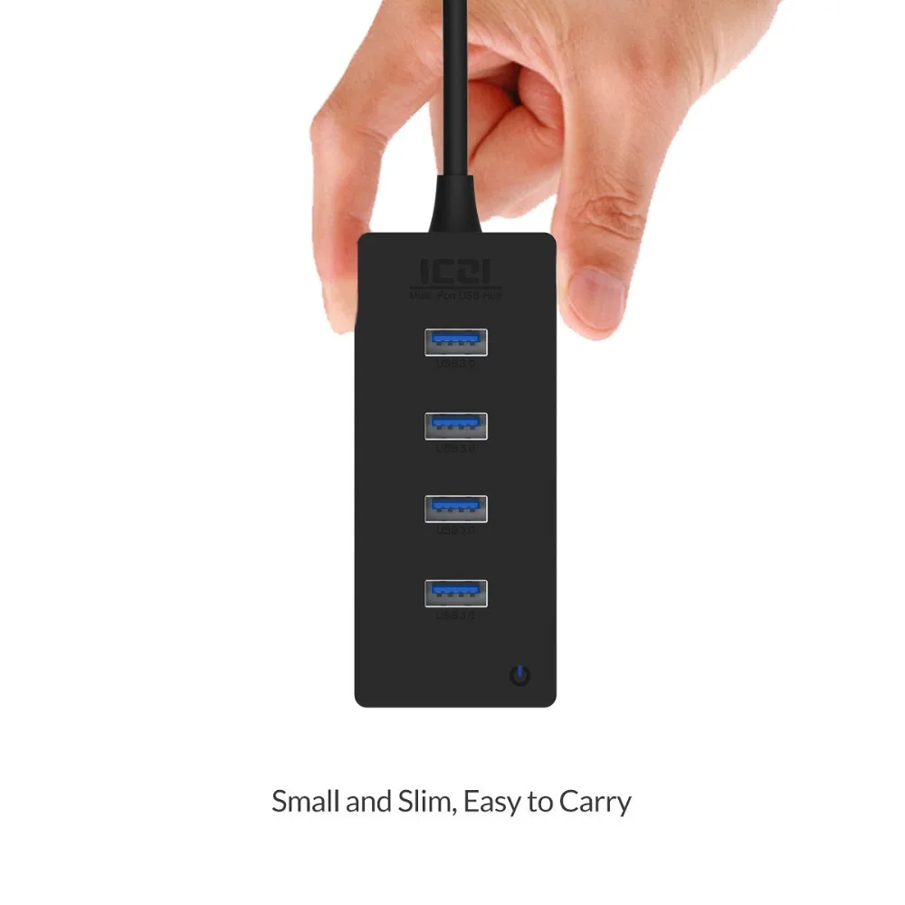 ICZI USB C концентратор type интерфейс до 4 3 0 портов OTG со светодиодным индикатором