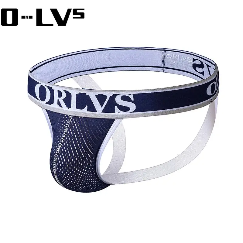 C Мужское нижнее белье ORLVS jockstrap прозрачное Сетчатое сексуальное мужское Cueca