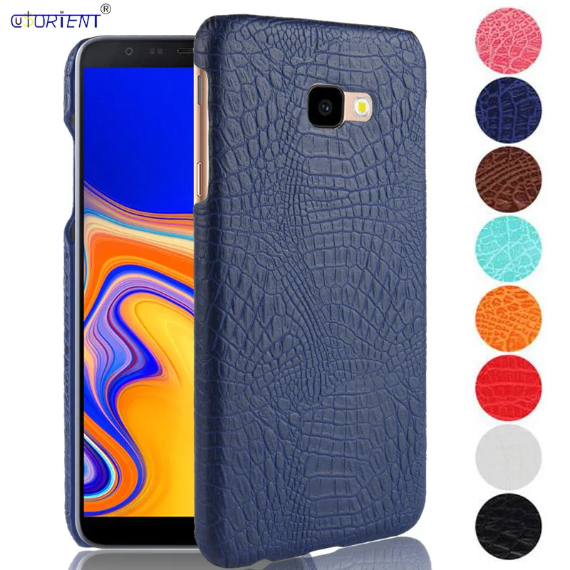 Чехол бампер с крокодиловым узором для Samsung Galaxy J4 + Plus чехол телефона Prime SM J415FN/DS