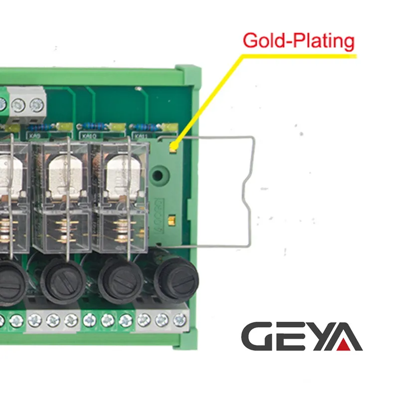 

GEYA NGG2R Modular PLC Din Rail Type 12 Channel Relay Module with Fuse Protection AC DC 12V 24V
