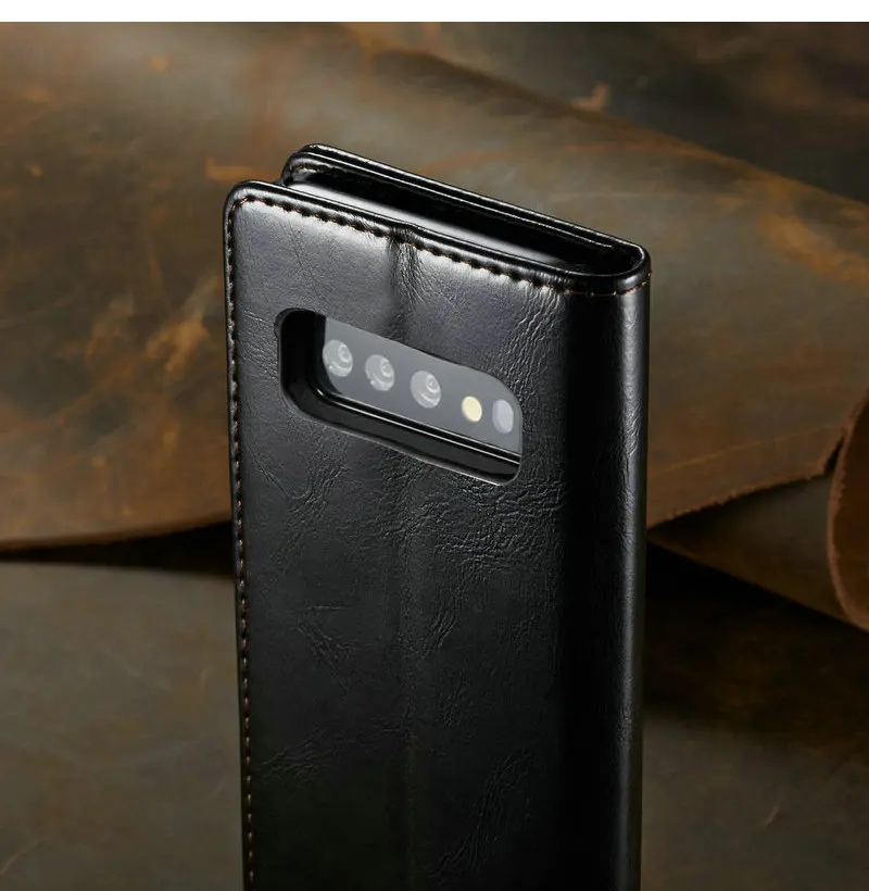 Чехол мне Магнитный кошелек чехол для samsung Galaxy S10 класса люкс с двусторонним лезвием захлестывающийся чехол для Galaxy S10e Note 8 9 S6 S7 S8 S9+ чехол s