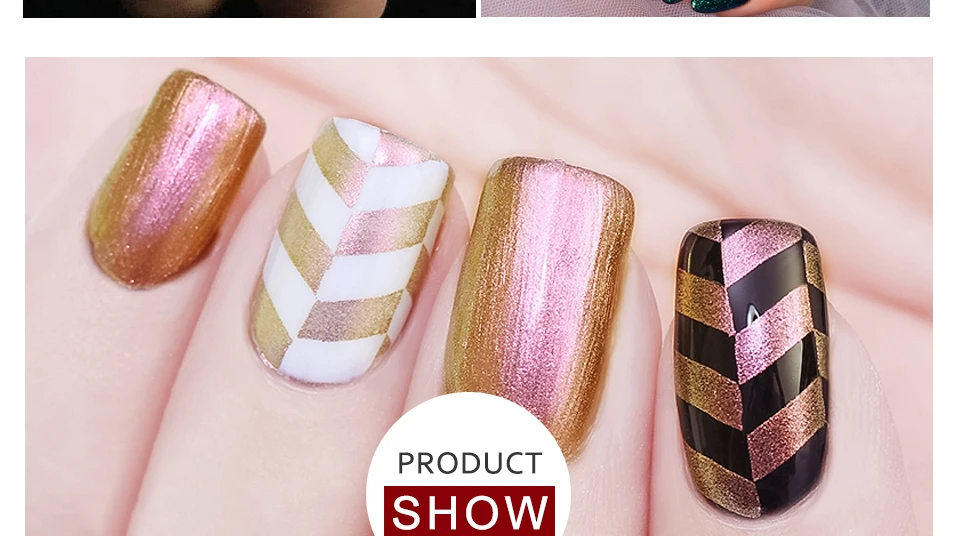 KADITION Gel Chameleon Nail Polish Semi Permanent Gel Polish Soak LED UV Nail Art Lacquer Vernis Starry Sparkle Gel Holographic