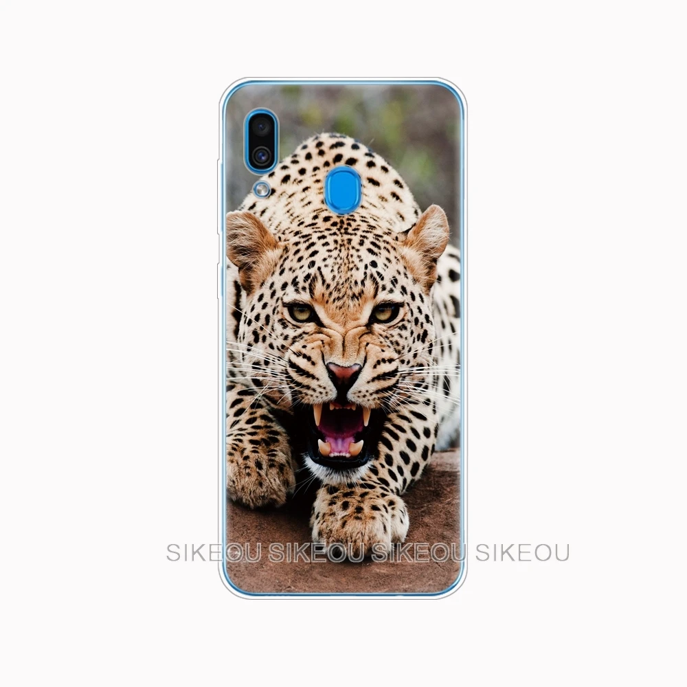 10132 Силиконовый чехол для Samsung Galaxy A50 A10 A30 A30S A40 A70 A 50 бампер для телефона Волк тигр лев леопард медведь - Цвет: 10132