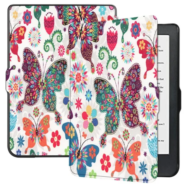 butterfly case Сова мультяшный магнит умный чехол для сна для Kobo Clara HD 6,0 тонкий легкий флип противоударный чехол для Kobo Clara HD 6" - Цвет: butterfly case
