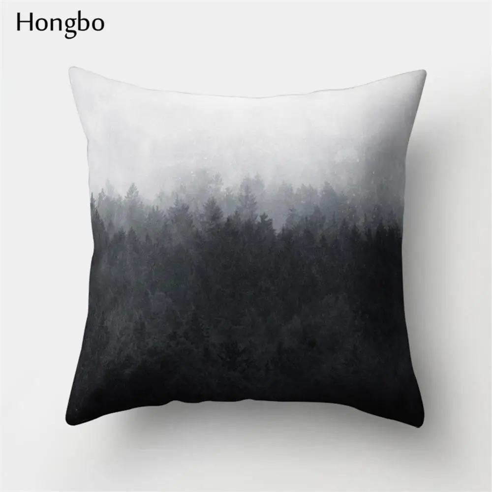 11 Чехол для подушки Hongbo, 1 шт., разноцветный, масляной, Лесной рисунок, горная волна, полиэстер, наволочка, чехол для дивана - Цвет: 11