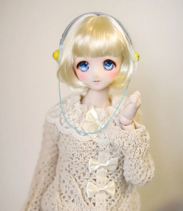 D01-P429 детская игрушка ручной работы 1/6 1/4 1/3 аксессуары для кукол BJD/SD парик Золотая девушка Грибная голова короткие волосы 1 шт