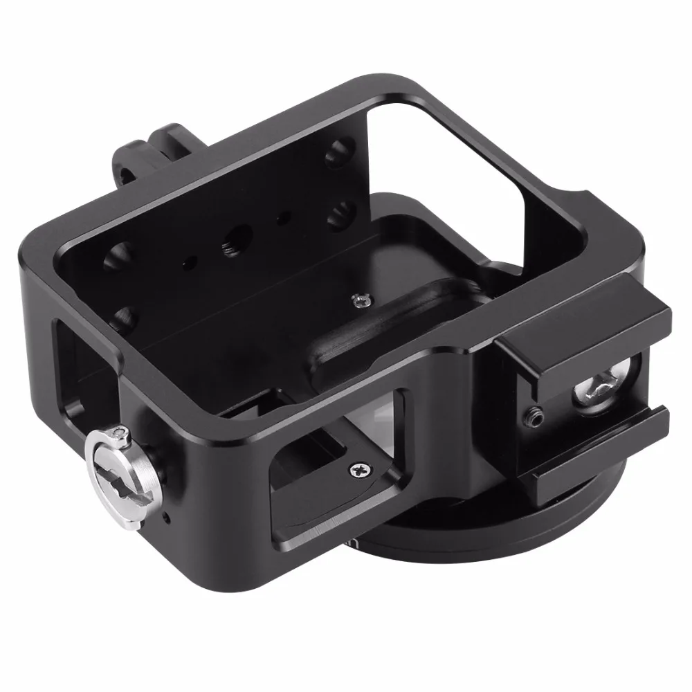 PULUZ for Go Pro Accessories Housing Shell CNC Aluminum Alloy Protective Cage Hard case with 52mm UV Lens GoPro HERO5 HERO 5 | Электроника