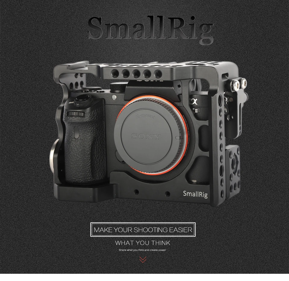 SmallRig A7m2 камера клетка установка для sony a7II/a7RII/a7SII с ARRI розетка крепление и Холодный башмак крепление HDMI кабель зажим 1982