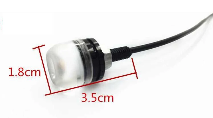 2 шт. 5630 3 SMD 18 мм прожектор светильник вогнутый объектив лампа "Орлиный глаз"