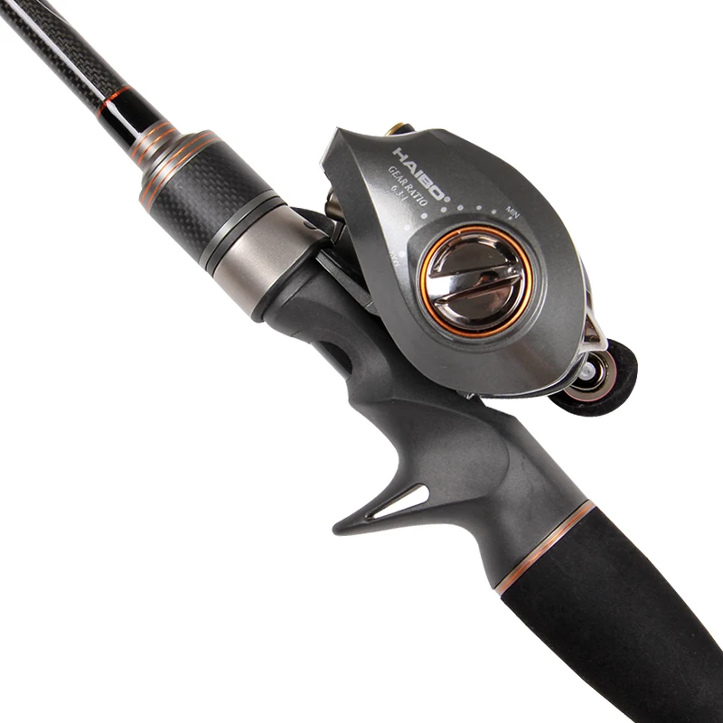 

2.1m adjustable handle fishing rod with 7 AXIS water wheel fishing gear