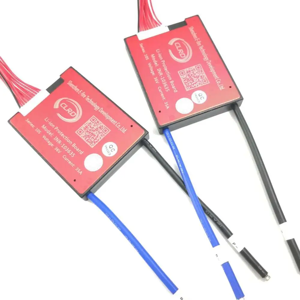 10S 36V 15A 25A 35A 45A 60A BMS система управления батареей PCM PCB для 18650 комплект литий-ионный батарей с балансом
