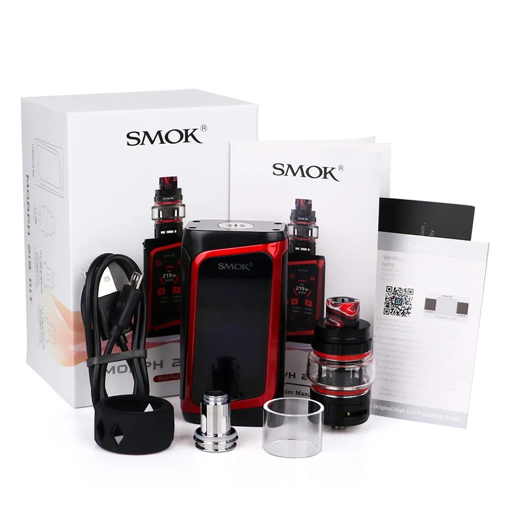 Новейший набор электронных сигарет Smok MORPH Vape kit 219W MOD с емкостью 6 мл двумя