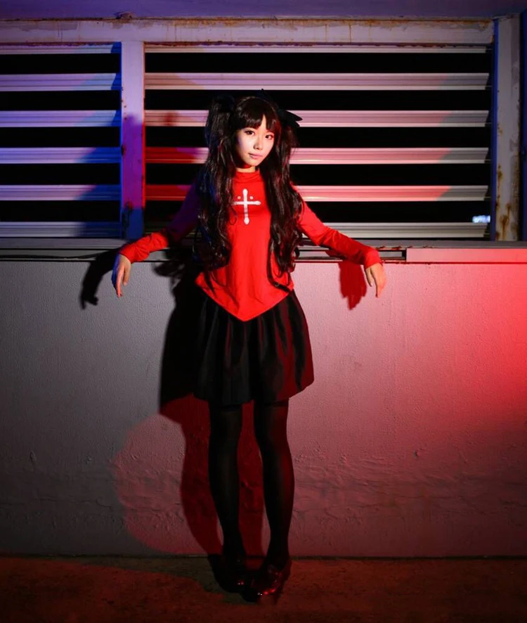 Костюм для косплея на Хеллоуин Fate/Stay Night Rin Tohsaka, Униформа, платье Cos, аниме Tohsaka Rin cos, повседневная форма, костюмы для косплея, Новинка