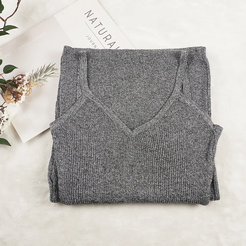 2019 New Women Spaghetti Strap Dresses Sexy Split V-Neck Long Knitted Dress Female Sleeveless Bodycon Tank Vestidos | Женская одежда