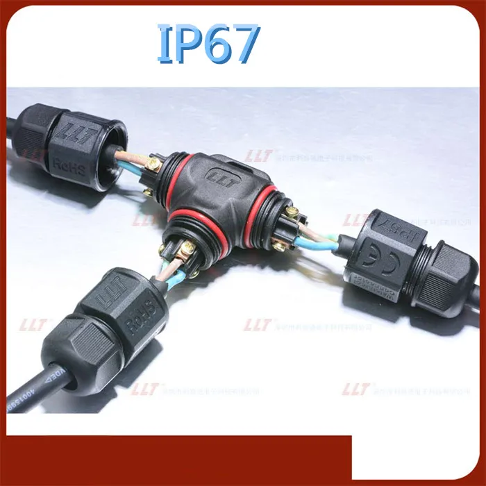 T tap 2.3.4 контактный водонепроницаемый разъем Т образный Кабельный IP67 промышленный