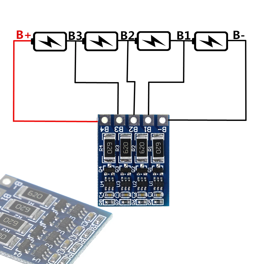 4S 20A 14,8 V 16,8 V литий-ионный аккумулятор 18650 BMS литиевая PCM Защитная печатная плата